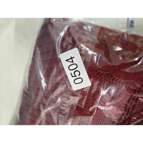 Pink Rose Red Cable Knit Cowl Neck Short Sleeve Sweater Dress Size S - Picture 12 of 12